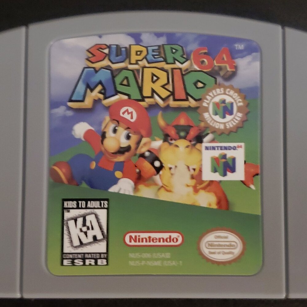 Super Mario 64 Video Game Nintendo 64 N64